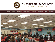 Tablet Screenshot of chesterfieldschools.org